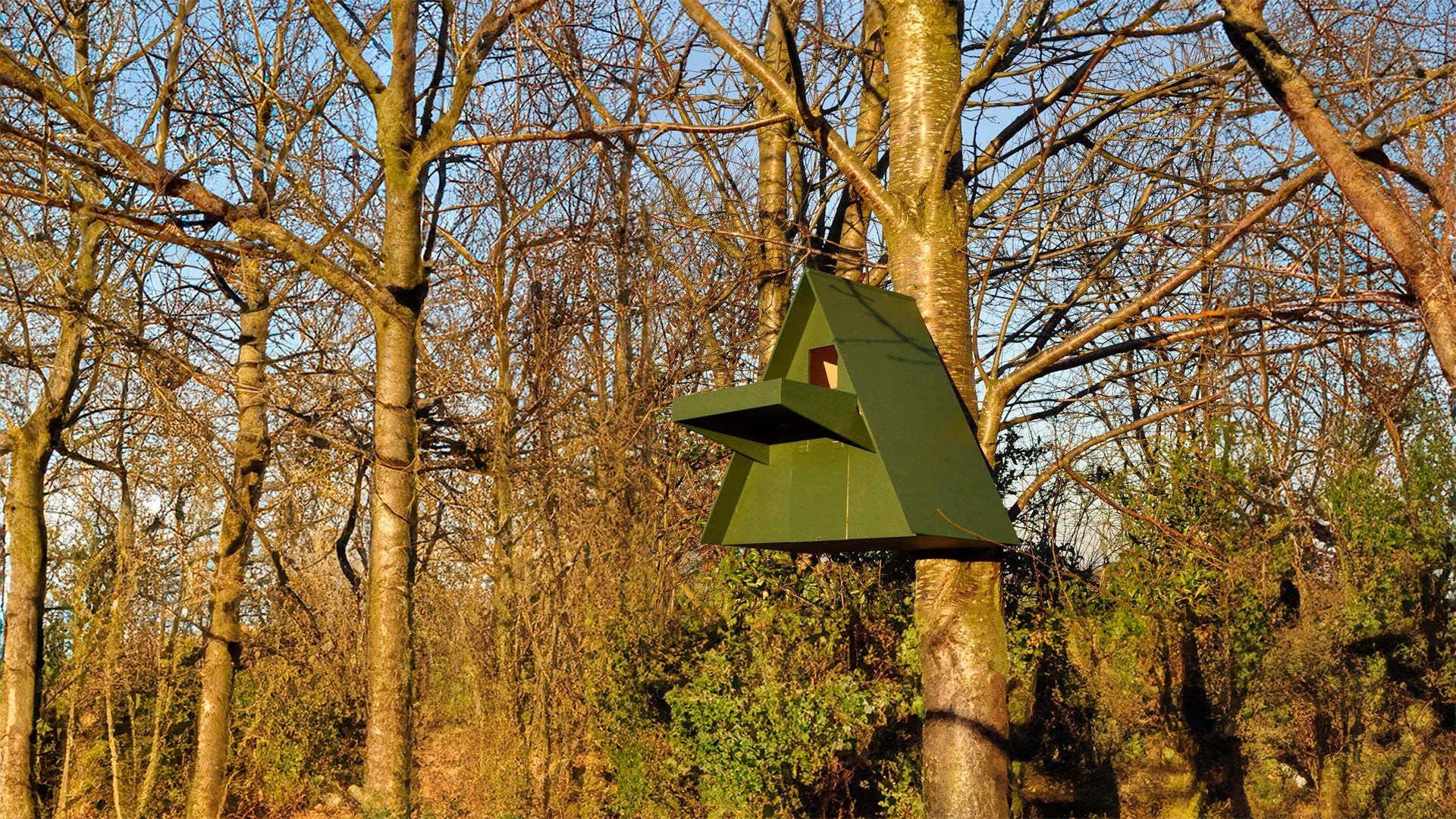 Vivara green triangle owl nest box