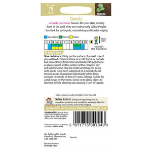 Cowslip;Cowslip Instructions