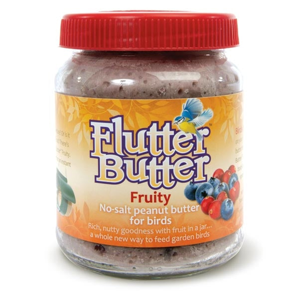 Flutter Butter for Birds - Fruity; Peanut Butter Feeder; Optional Flutter Butter Feeder