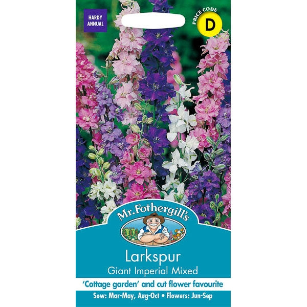 Larkspur Giant Imperial Mixed;Larkspur Giant Imperial Mixed Instructions