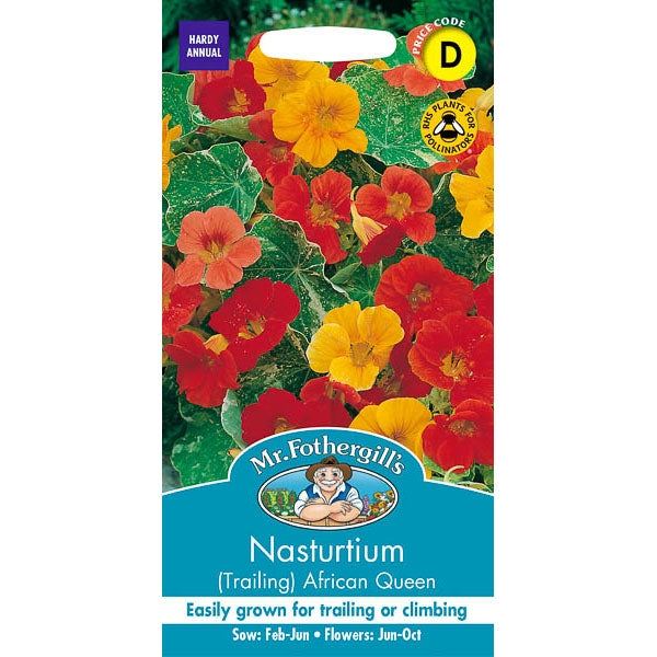 Nasturtium (Trailing) African Queen;Nasturtium (Trailing) African Queen Instructions