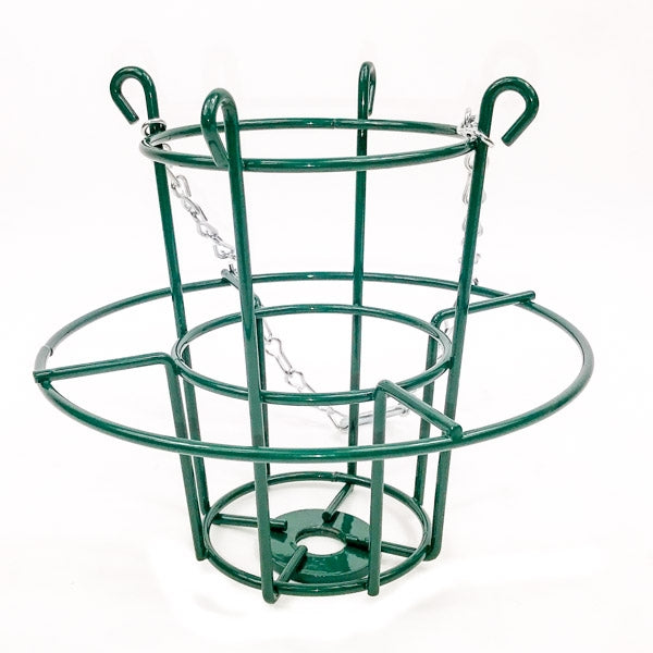 Ark Suet Cake Holder with hanging chain; Ark Suet Cake Holder for hanging in the garden